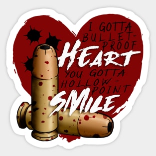 Bulletproof Heart Sticker